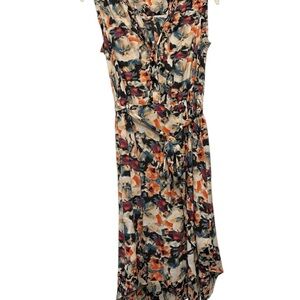 Simply Vera Vera Wang Asymmetrical Floral Dress - Multicolor